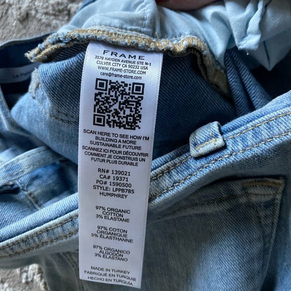 Frame Le Palazzo Flare Wide Leg Cropped Jeans - Picture 8 of 9